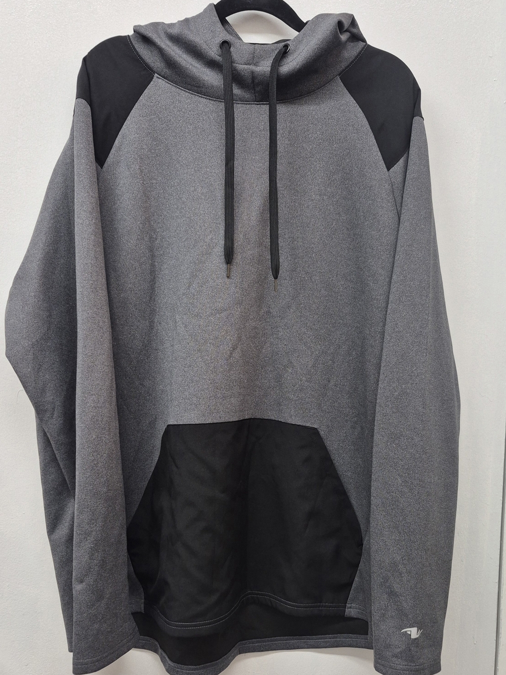 🌼5/$20 Athletic Works Gray & Black Hoodie Size Large Like New